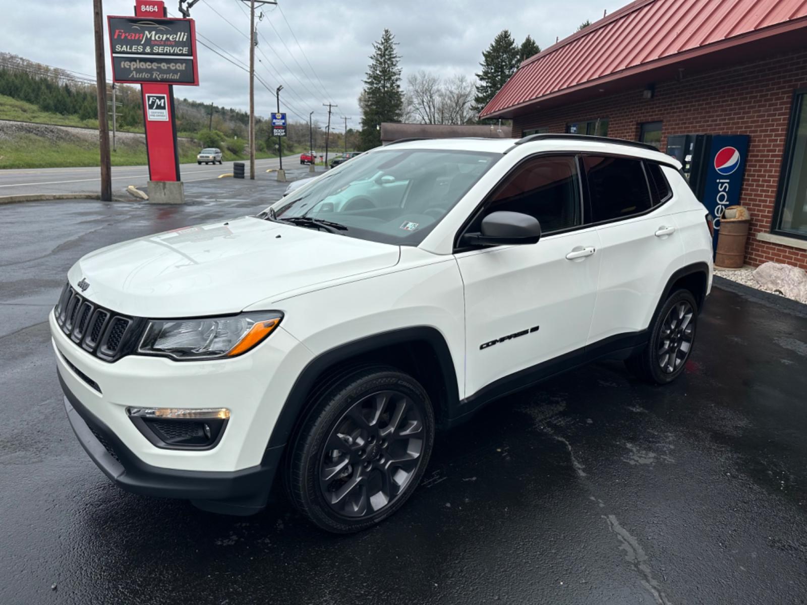2021 White Jeep Compass (3C4NJDEB2MT) with an 4 engine, automatic transmission, located at 8464 Route 219, Brockway, PA, 15824, (814) 265-1330, 41.226871, -78.780518 - Photo #0